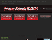 Tablet Screenshot of hernanbrizuelatango.com
